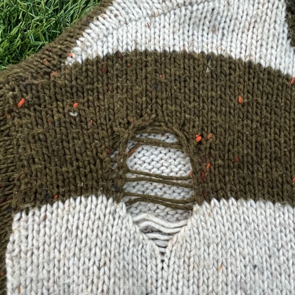 BP Distressed Striped Sweater - Picture 3 of 5